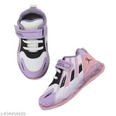 Synthetic LED light shoes for kids, vibrant colors, TPR sole, Velcro fastening